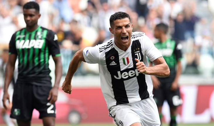 সাস্সুয়োলোর বিপক্ষে রোনাল্ডোর জোড়া গোল