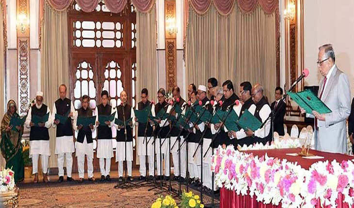 শপথ নিলেন ১৯ প্রতিমন্ত্রী