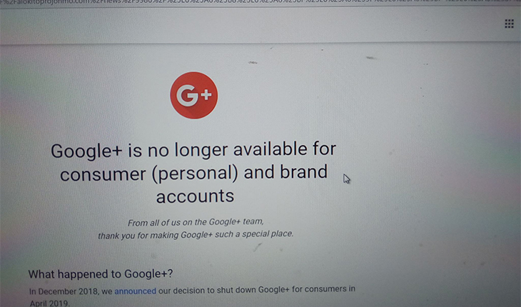 অবশেষে বন্ধ হয়ে গেল &lsquo;গুগল প্লাস&rsquo;