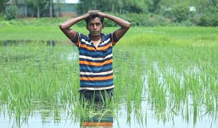 ঘাটাইলে শীলাবৃষ্টিতে নিম্নাঞ্চল প্লাবিত