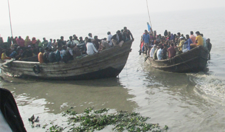 ভোলায় মেঘনা ও তেতুঁলিয়ায় জীবনের ঝুঁকি নি