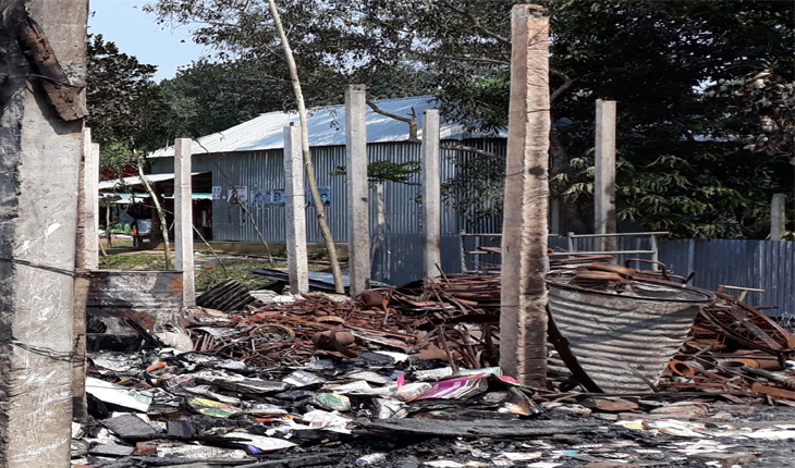 সখীপুরে আগুনে ছয়টি দোকান পুড়ে ছাই ২০ লাখ