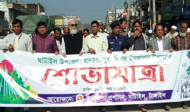 ঘাটাইলে হানাদার মুক্ত দিবস পালিত