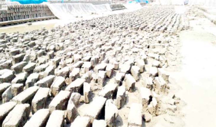 হঠাৎ বৃষ্টিতে ২শ কোটি টাকার কাঁচা ইট নষ্