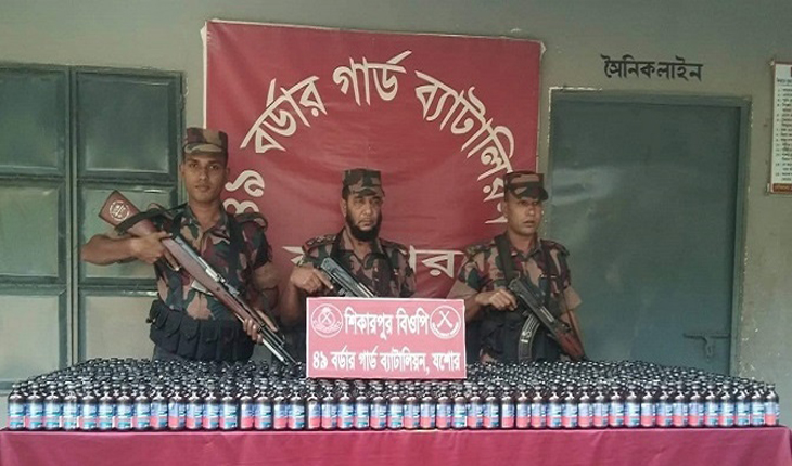 শার্শায় ভারতীয় ফেন্সিডিল উদ্ধার