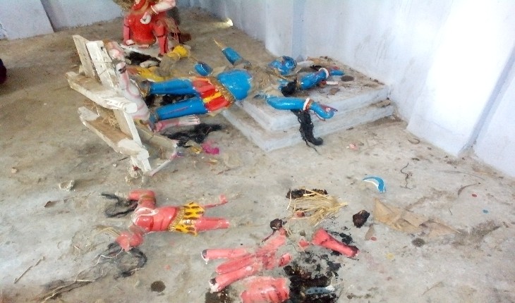 কালিহাতীতে আবারও প্রতিমা ভাংচুর