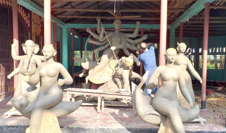 মিঠাপুকুরে১&lsquo;শ ২৯ টি মন্দিরে চলছে শারদীয়