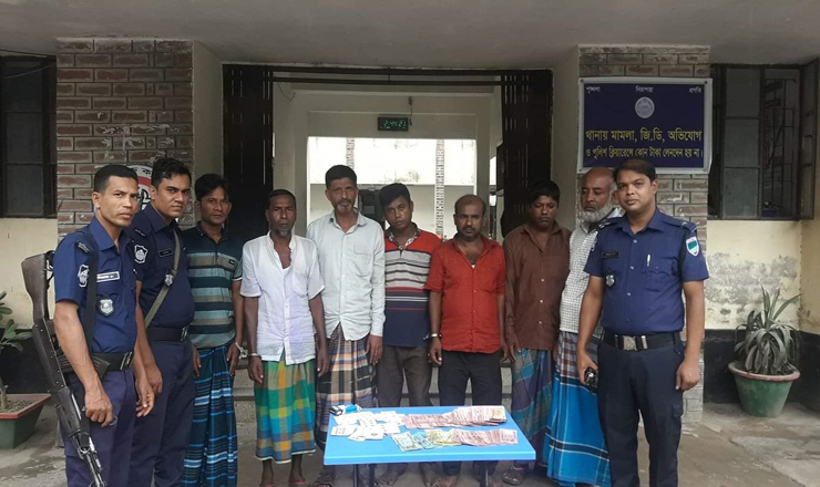 ঝিনাইদহে ৭ জুয়াড়ি আটক