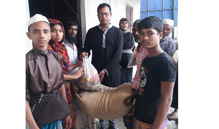 সাগরে নিখোঁজ চার জেলে পরিবারকে ত্রাণ সহা