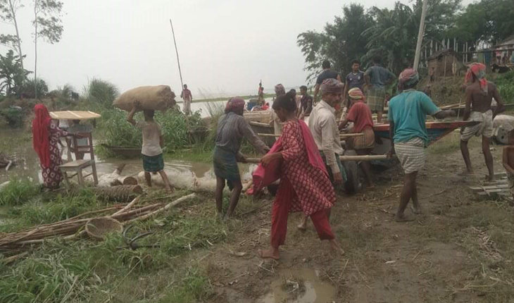  যমুনা ও ধলেশ্বরী নদীর পানি বিপদ সীমার উ