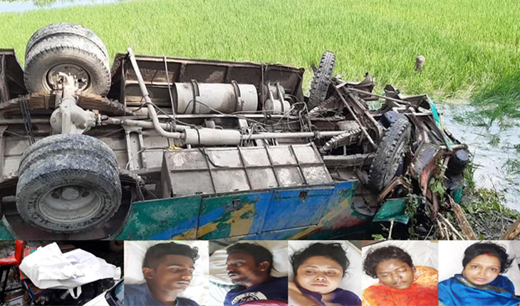 যশোরে বাস-ট্রাক মুখোমুখি সংঘর্ষে  শিশু ন