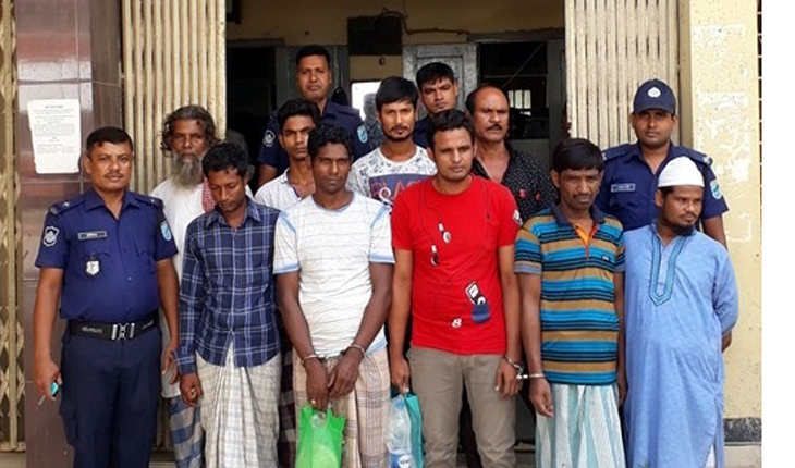 মির্জাপুরে পুলিশি অভিযানে ১২ আসামী গ্রেপ