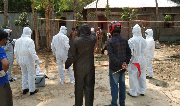 নাটোরে করোনা উপসর্গে এক ভ্যানচালকের মৃত্