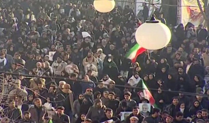 সোলাইমানির দাফনে গিয়ে লাশ হলেন ৩৫ জন