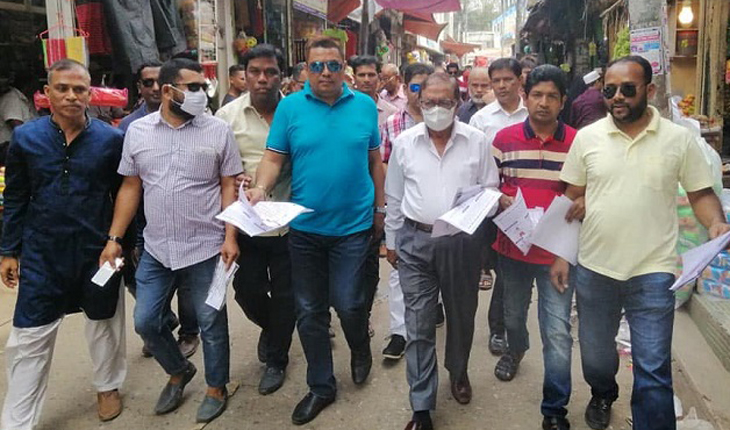 ভোলায় করোনা ভাইরাস সচেতনতামূলক লিপলেট বি