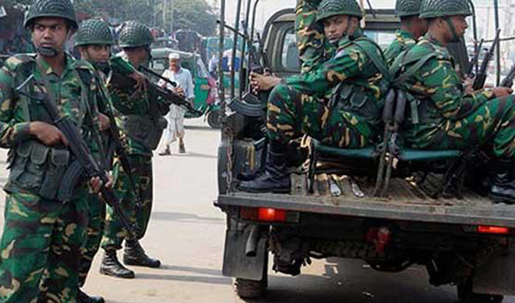 কাল থেকে দেশে সেনা মোতায়েন, সরকারি-বেসর