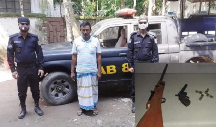 ভোলায় অস্ত্র-গুলি-মাদকসহ বাদশা বাহিনীর প