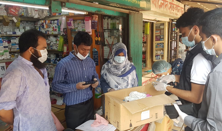 টাঙ্গাইলে ৬ ঔষধ ব্যবসায়ীকে জরিমানা ও এক