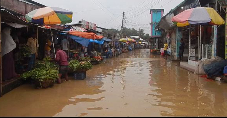 শেরপুরে পাহাড়ী ঢলে ২৫ গ্রামের মানুষ পানি