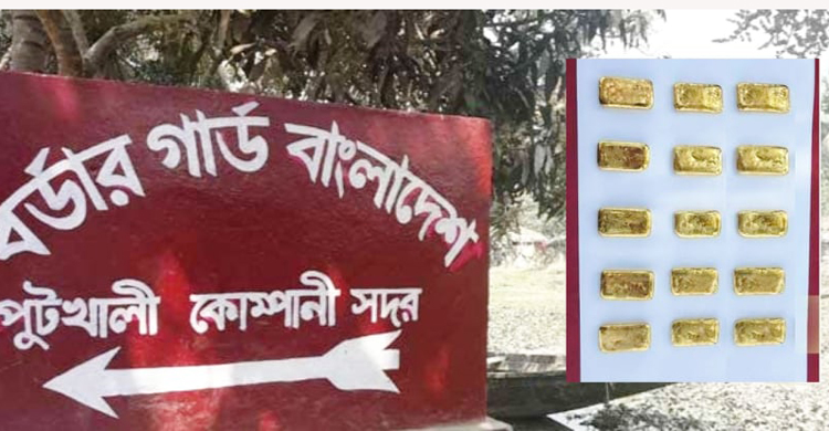 বেনাপোলে ১৫টি স্বর্ণেরবার সহ যুবক আটক