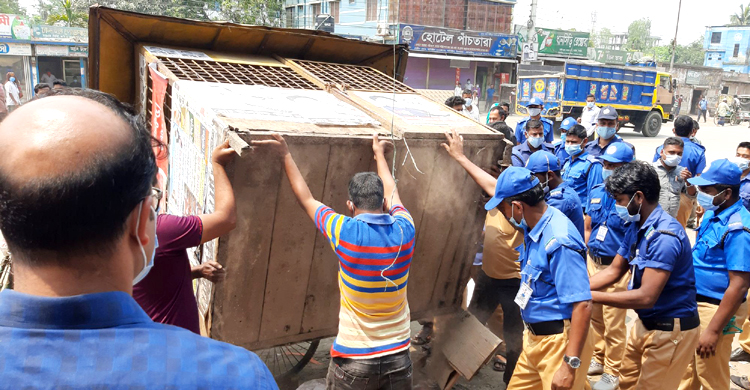 ঘাটাইলে অবৈধ স্থাপনা উচ্ছেদ অভিযান !
