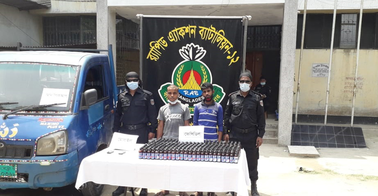 টাঙ্গাইলে ৩৫৫ বোতল ফেন্সিডিলসহ ২ জন আটক