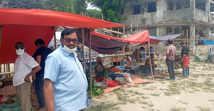 মির্জাপুরে কাঁচা বাজার স্থানান্তর