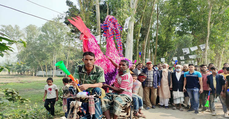 নির্বাচনী আচরণ বিধি ভঙ্গ করে মিছিল, সহিং