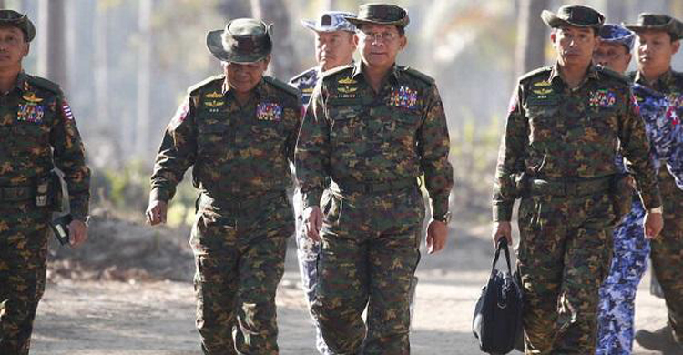 ক্ষমতা দীর্ঘস্থায়ীর আভাস মিয়ানমার সেনাবা