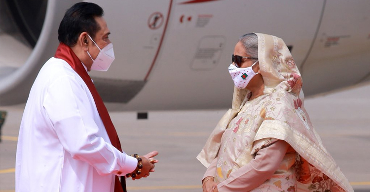 জাতীয় স্মৃতিসৌধে শ্রীলঙ্কার প্রধানমন্ত্র