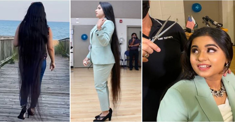 চুল দান করে রেকর্ড গড়লেন 'পাকিস্তানি তরু