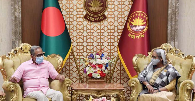 রাষ্ট্রপতির সঙ্গে প্রধানমন্ত্রীর সৌজন্য