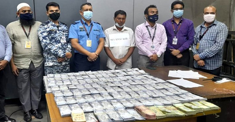 শাহজালালে ১২ কোটি টাকা সমমূল্যের বিদেশি