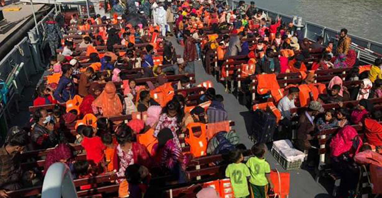 তৃতীয় দফায় ভাসানচরে গেলেন আরও ১৭৭৮ রোহিঙ