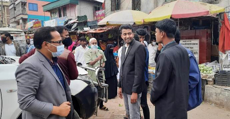 মির্জাপুরে মাস্ক না পড়ায় ৯ জনকে জরিমানা