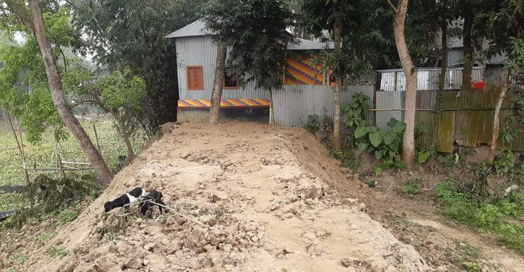 কালিহাতীতে ফসলী জমির ওপর দিয়ে&nbsp; জোরপূর্ব