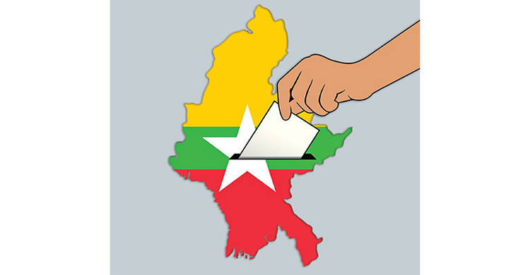 মিয়ানমার জান্তার বিতর্কিত নির্বাচনে চীনে