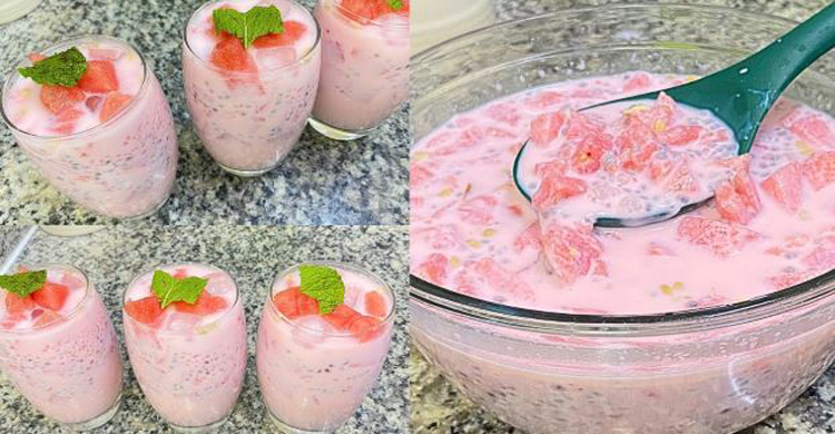 ইফতারে প্রশান্তি দেবে দুধ তরমুজের ঠান্ডা শরবত
